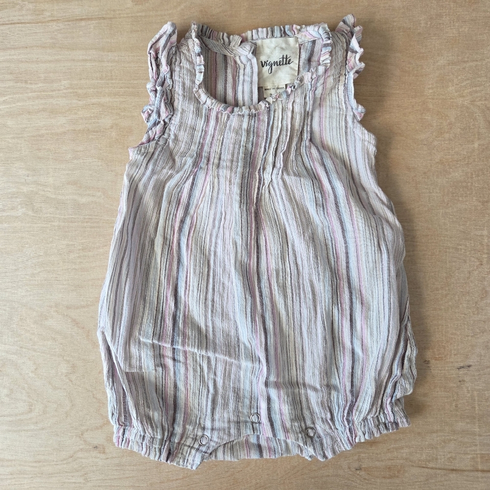 Vignette Bubble Romper Tasmin Striped 3-6 months